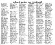 Index of County Landowners by Townships 2, Montgomery County 1949